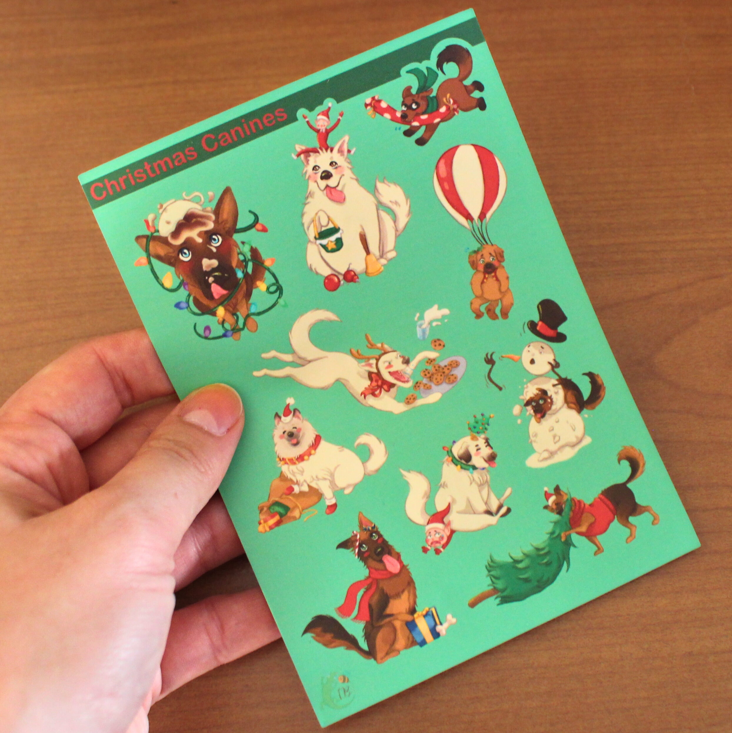 Christmas Canines Sticker Sheet