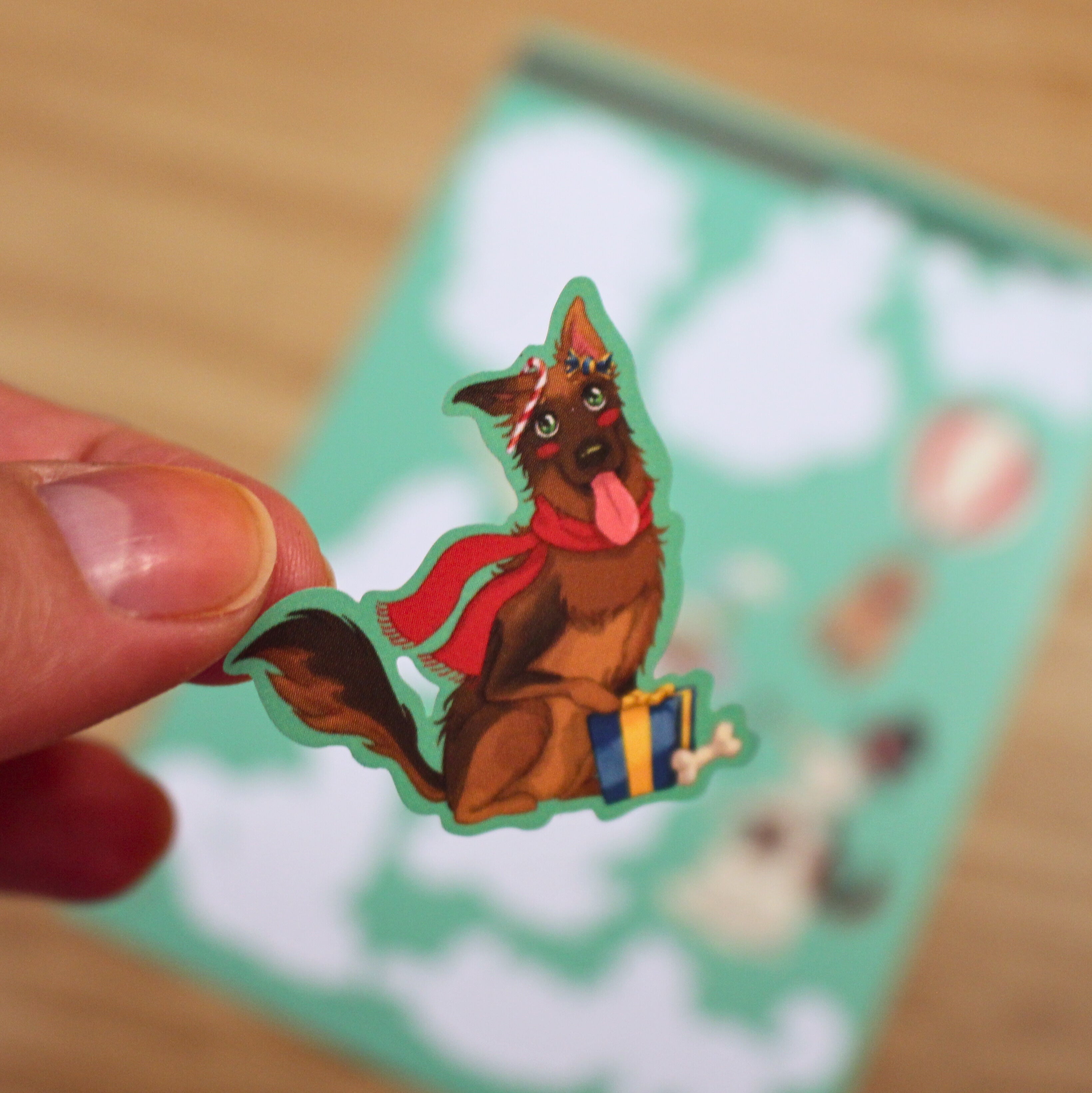 Christmas Canines Sticker Sheet