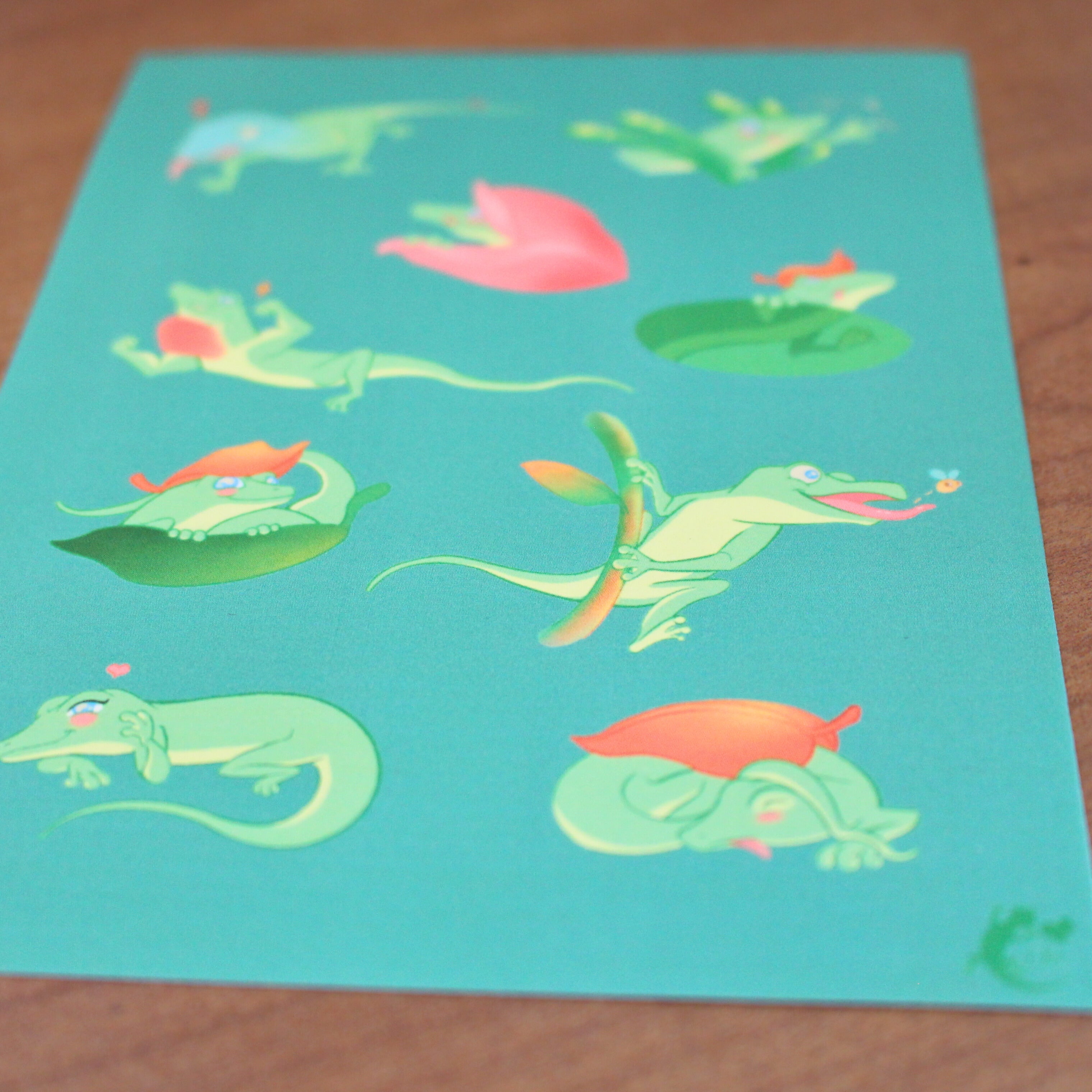 Lazy Lizards Sticker Sheet